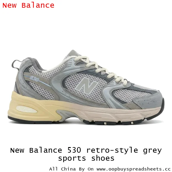 New Balance 530 retro-style grey sports shoes