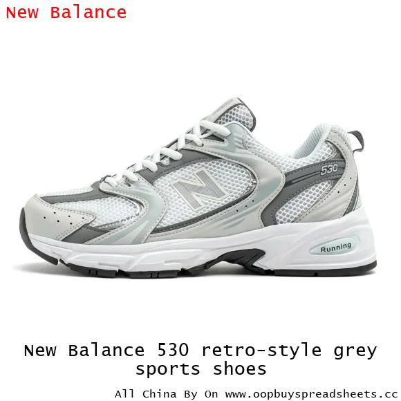 New Balance 530 retro-style grey sports shoes