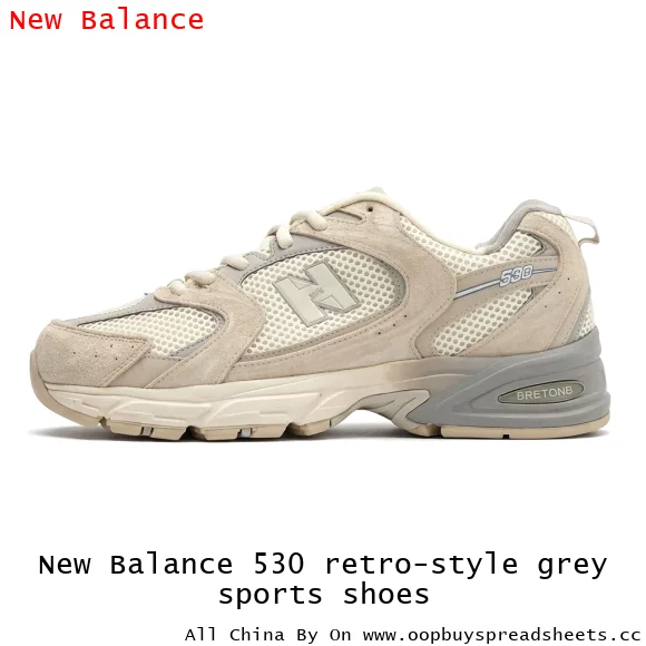 New Balance 530 retro-style grey sports shoes
