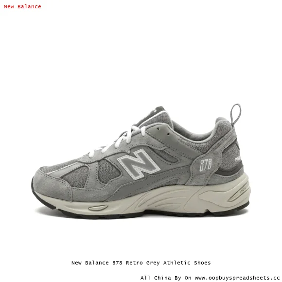 New Balance 878 Retro Grey Athletic Shoes