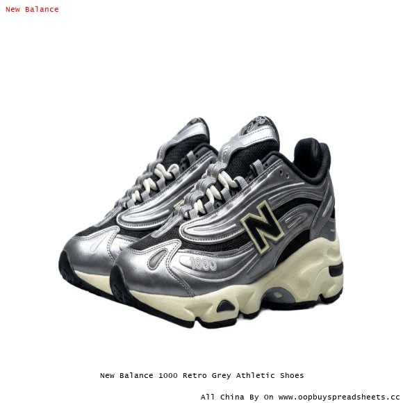 New Balance 1000 Retro Grey Athletic Shoes