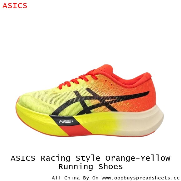 ASICS Racing Style Orange-Yellow Running Shoes