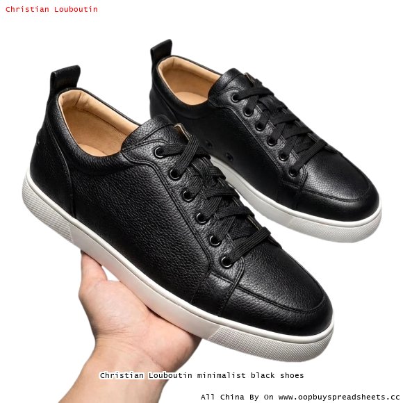 Christian Louboutin minimalist black shoes