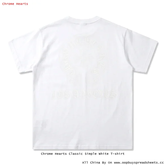 Chrome Hearts Classic Simple White T-shirt