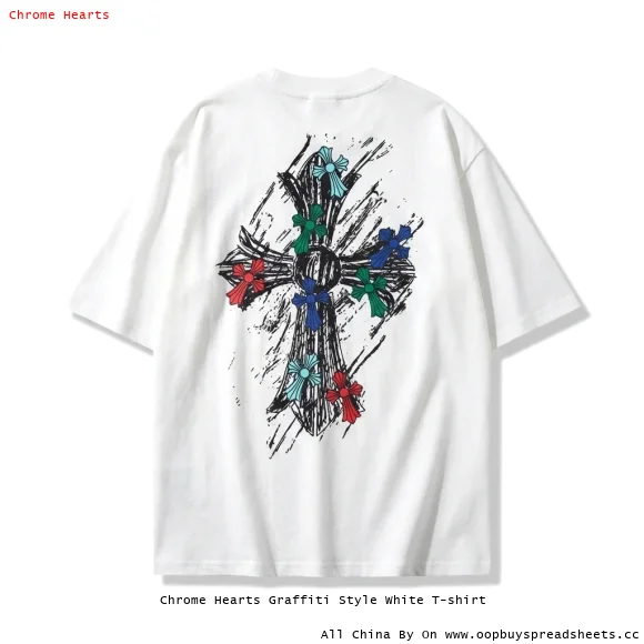 Chrome Hearts Graffiti Style White T-shirt