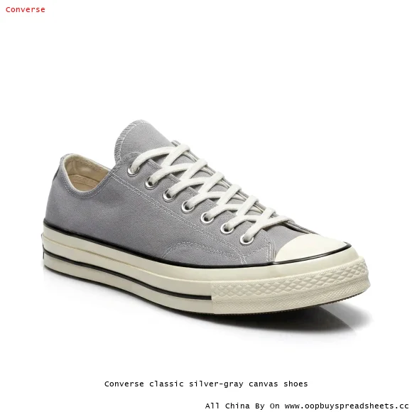 Converse classic silver-gray canvas shoes