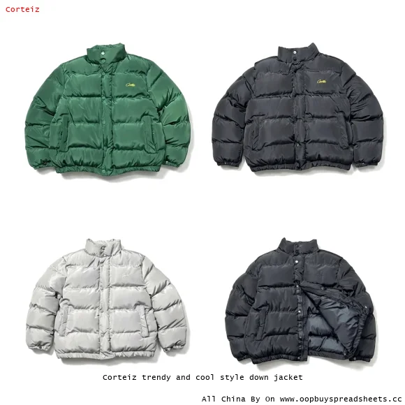 Corteiz trendy and cool style down jacket