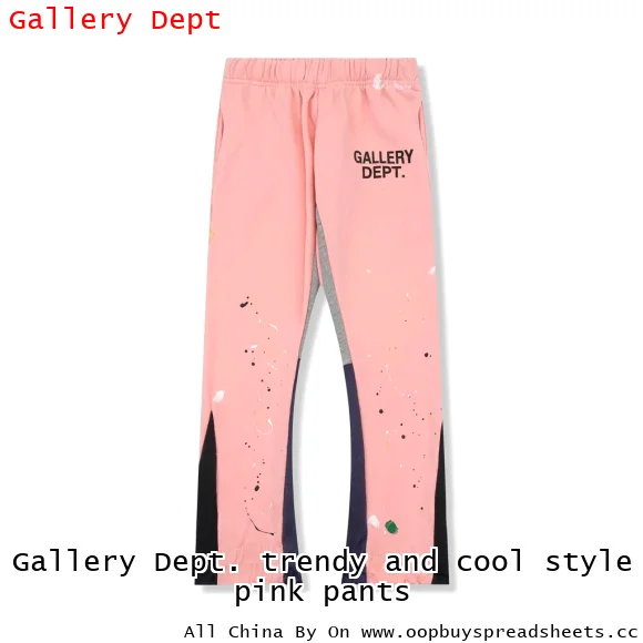 Gallery Dept. trendy and cool style pink pants