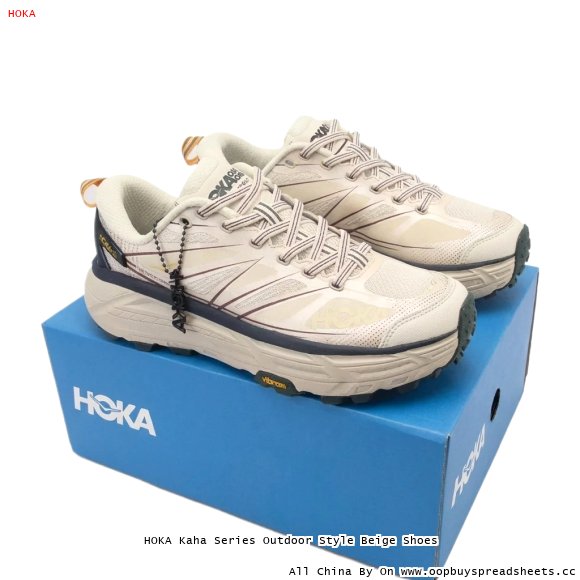 HOKA Kaha Series Outdoor Style Beige Shoes