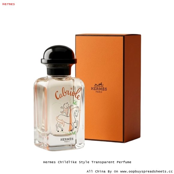 Hermes Childlike Style Transparent Perfume