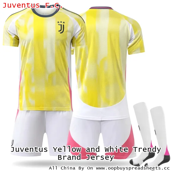 Juventus Yellow and White Trendy Brand Jersey