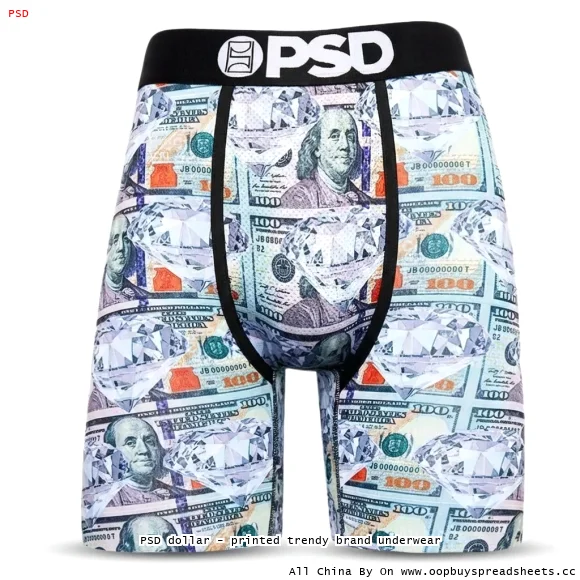 PSD dollar - printed trendy brand underwear