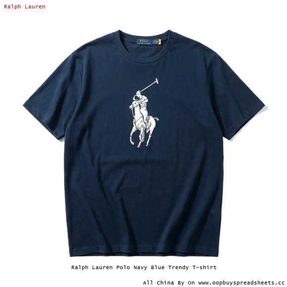 Ralph Lauren Polo Navy Blue Trendy T-shirt