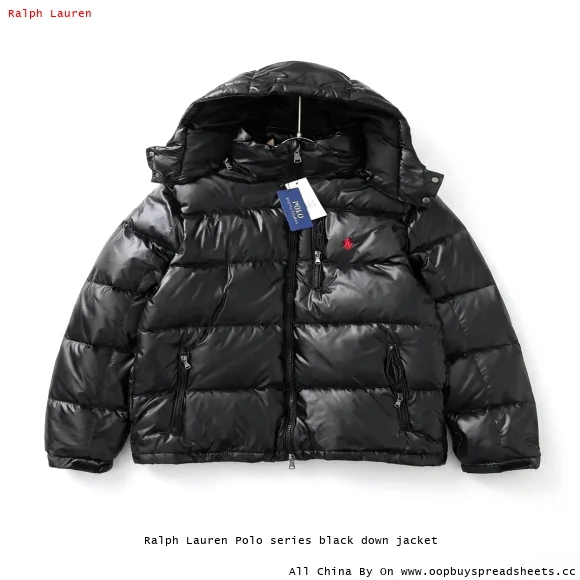 Ralph Lauren Polo series black down jacket