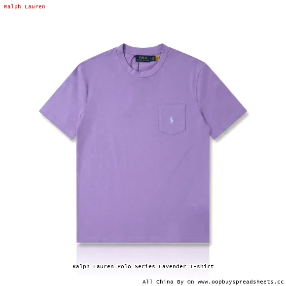 Ralph Lauren Polo Series Lavender T-shirt