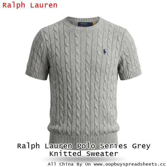 Ralph Lauren Polo Series Grey Knitted Sweater