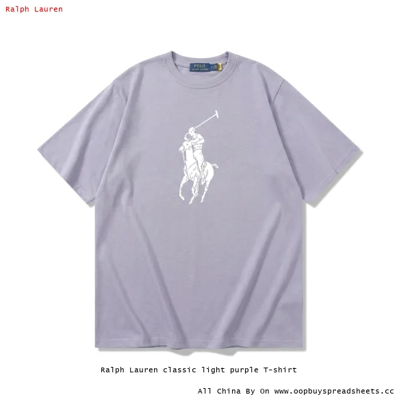 Ralph Lauren classic light purple T-shirt
