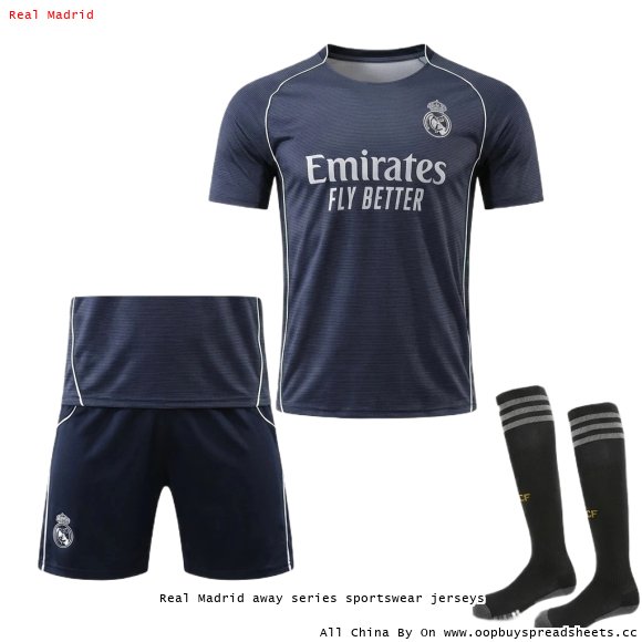 Real Madrid away series sportswear jerseys