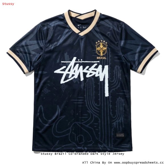 Stussy Brazil Co-branded Dark Style Jersey