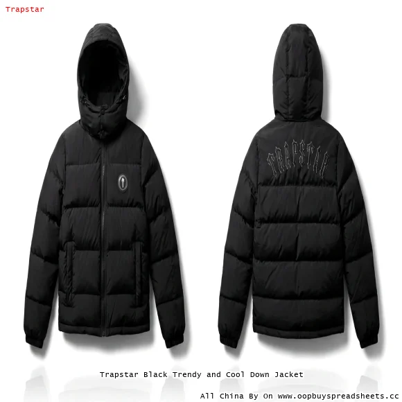 Trapstar Black Trendy and Cool Down Jacket