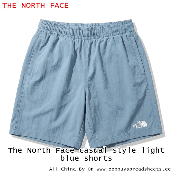 The North Face casual style light blue shorts