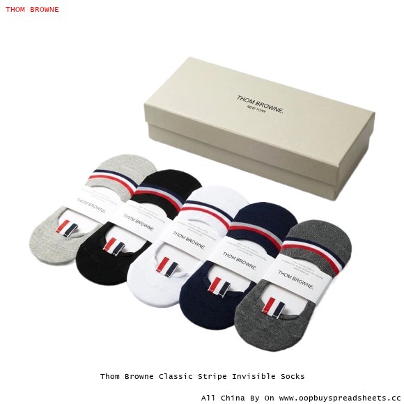 Thom Browne Classic Stripe Invisible Socks