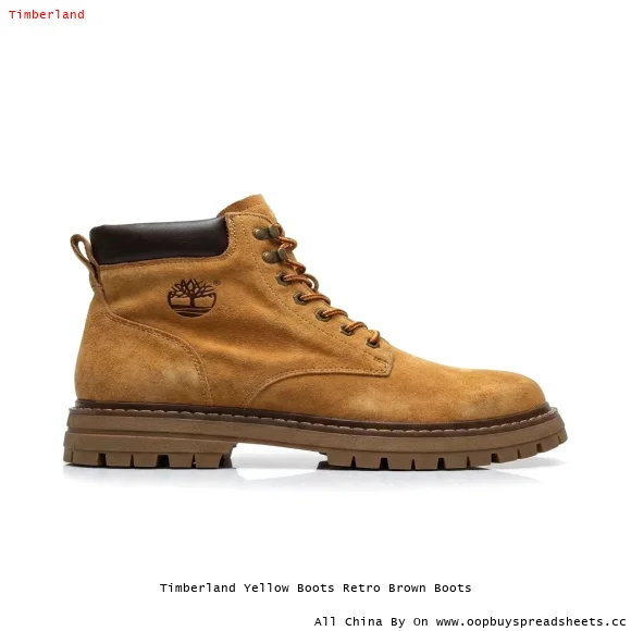 Timberland Yellow Boots Retro Brown Boots