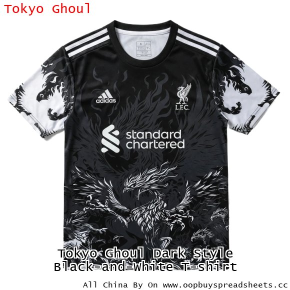Tokyo Ghoul Dark Style Black-and-White T-shirt