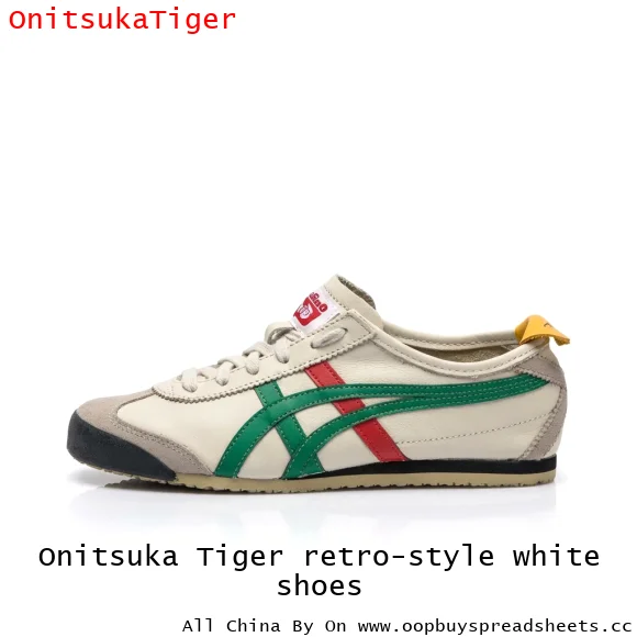 Onitsuka Tiger retro-style white shoes