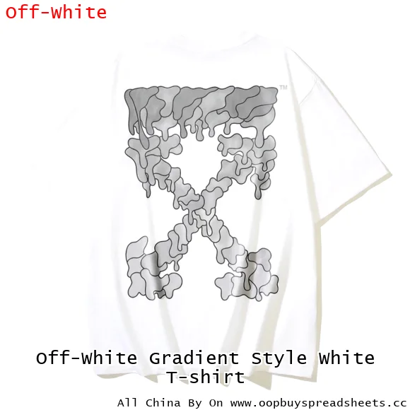 Off-White Gradient Style White T-shirt