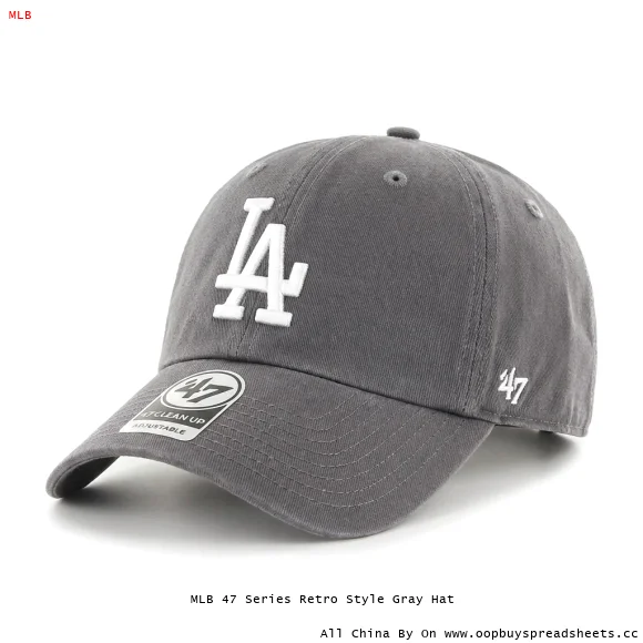 MLB 47 Series Retro Style Gray Hat