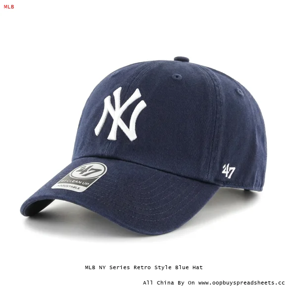 MLB NY Series Retro Style Blue Hat