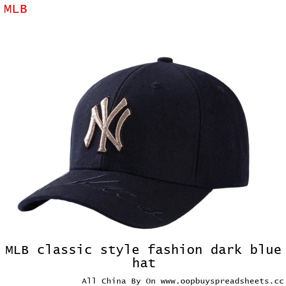 MLB classic style fashion dark blue hat
