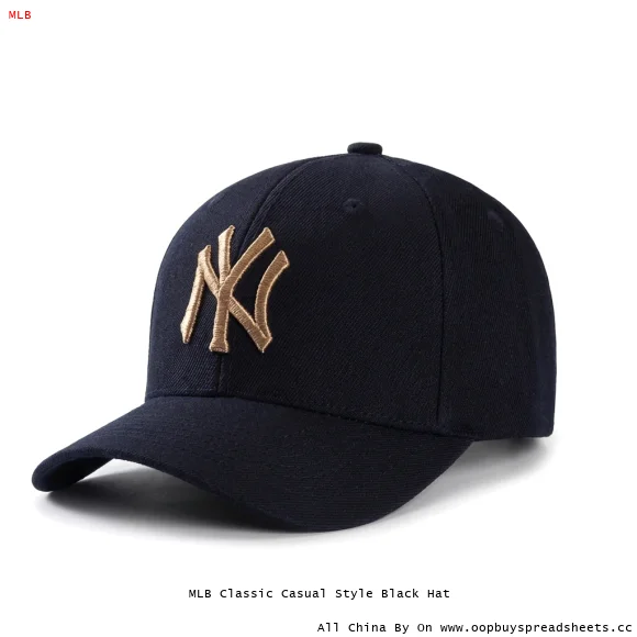 MLB Classic Casual Style Black Hat