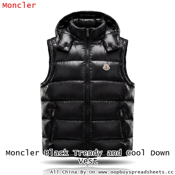 Moncler Black Trendy and Cool Down Vest