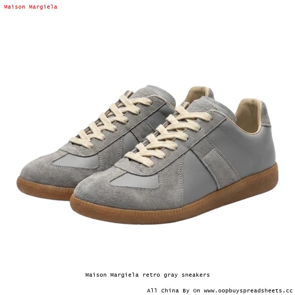 Maison Margiela retro gray sneakers