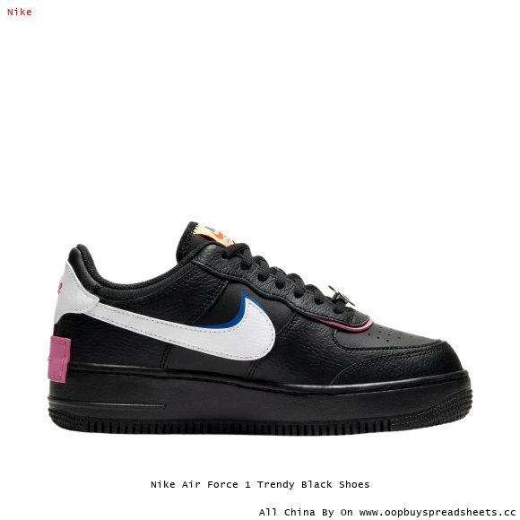 Nike Air Force 1 Trendy Black Shoes