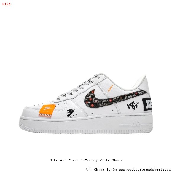 Nike Air Force 1 Trendy White Shoes
