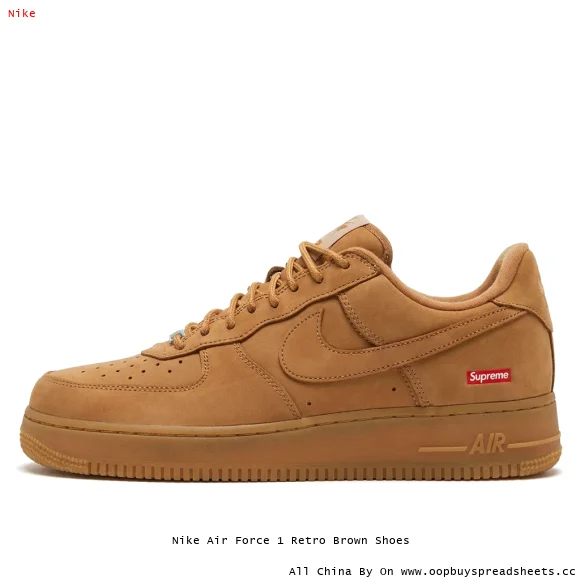 Nike Air Force 1 Retro Brown Shoes