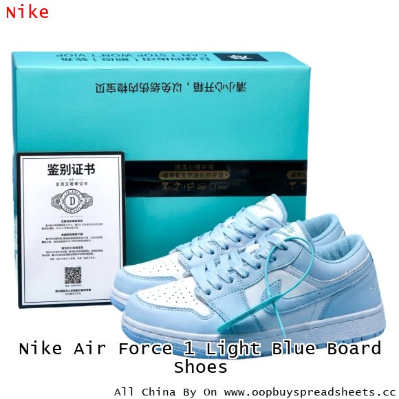 Nike Air Force 1 Light Blue Board Shoes