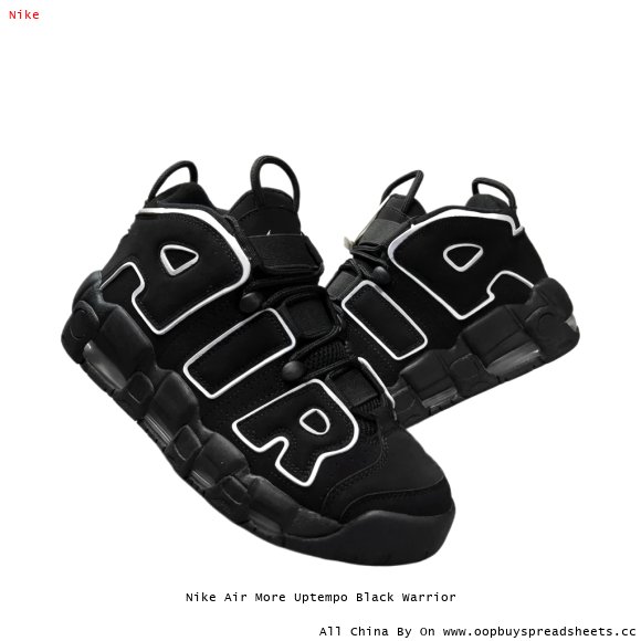 Nike Air More Uptempo Black Warrior