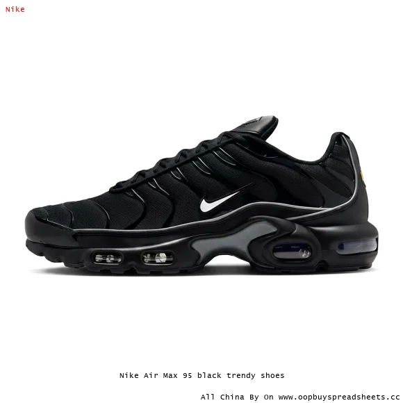 Nike Air Max 95 black trendy shoes