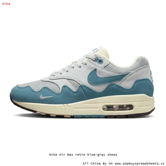 Nike Air Max retro blue-gray shoes