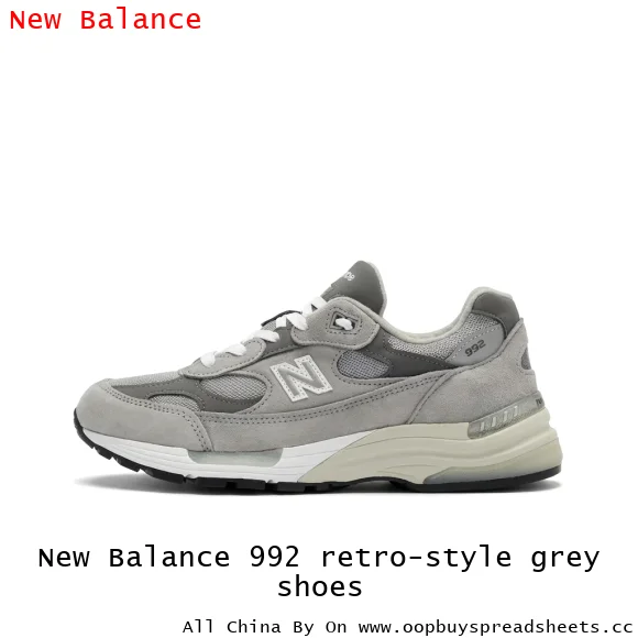 New Balance 992 retro-style grey shoes