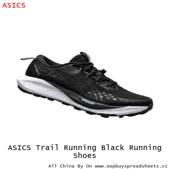 ASICS Trail Running Black Running Shoes
