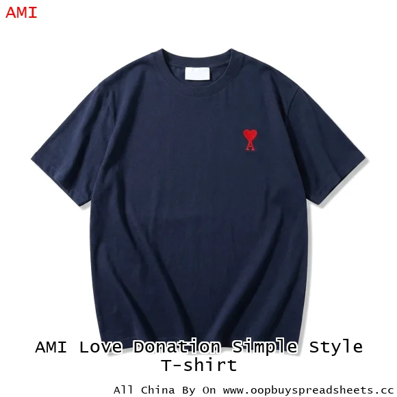 AMI Love Donation Simple Style T-shirt