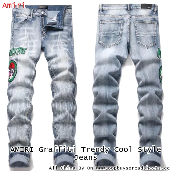 AMIRI Graffiti Trendy Cool Style Jeans
