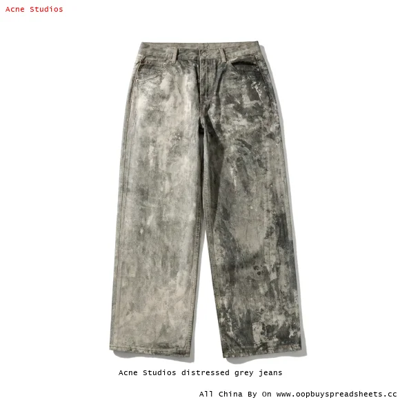 Acne Studios distressed grey jeans