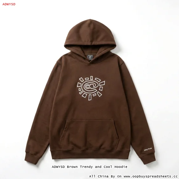 ADWYSD Brown Trendy and Cool Hoodie