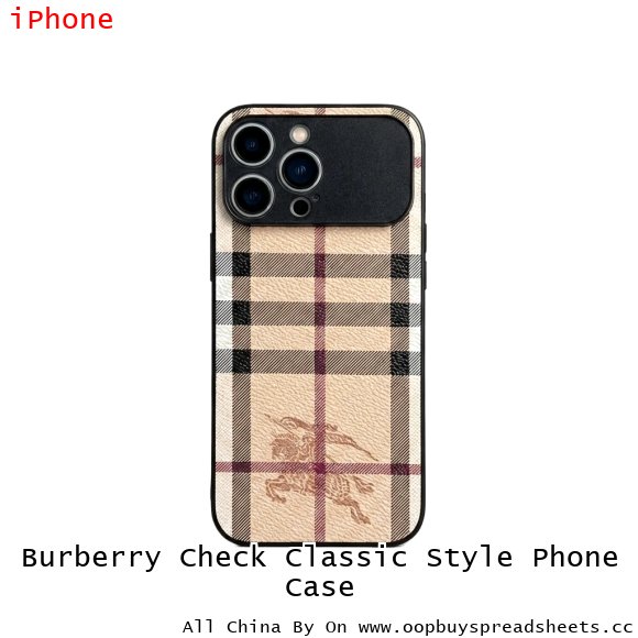 Burberry Check Classic Style Phone Case